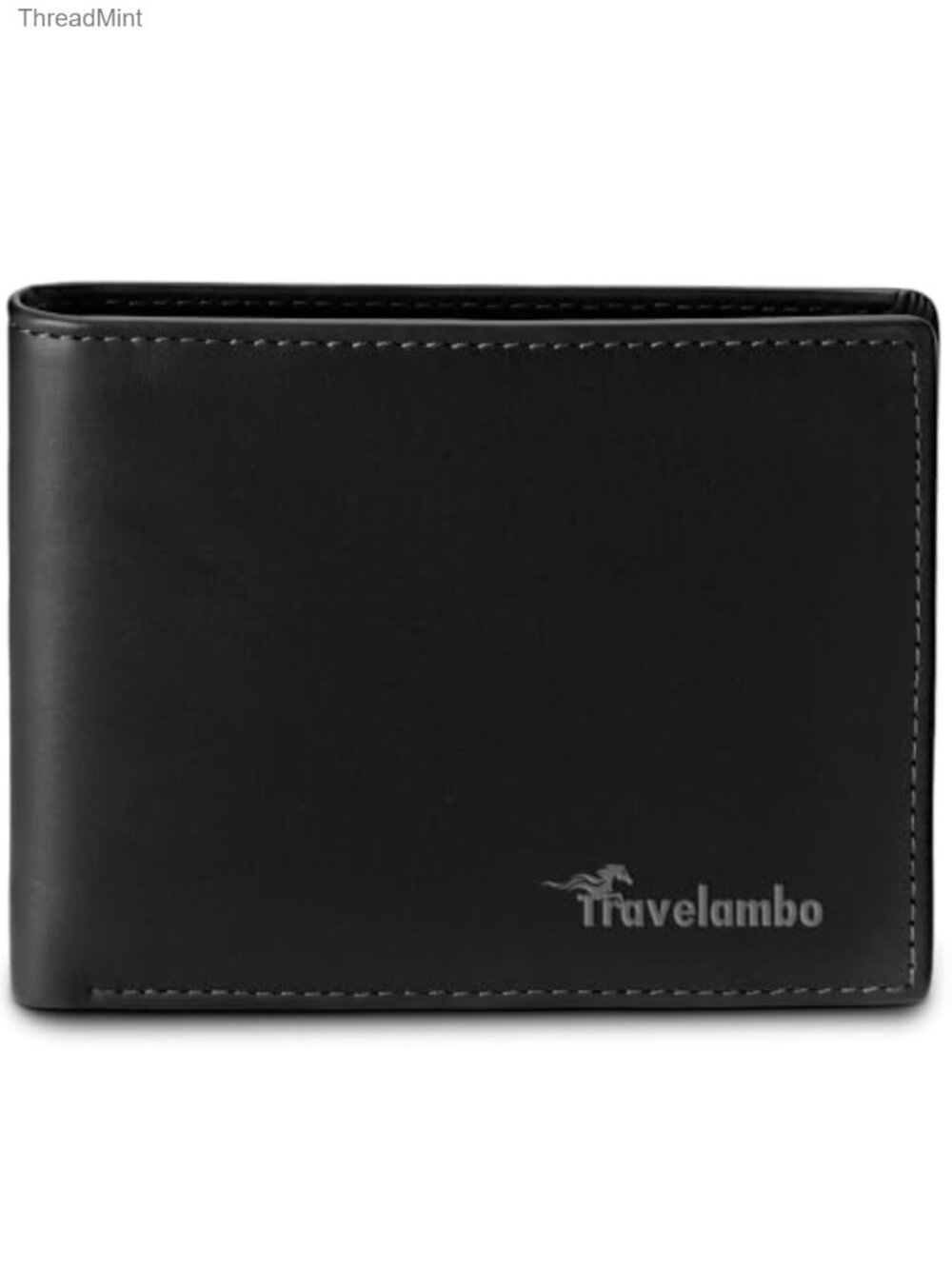 Slim Minimalist RFID Genuine Top Grain Leather Bifold Wallet